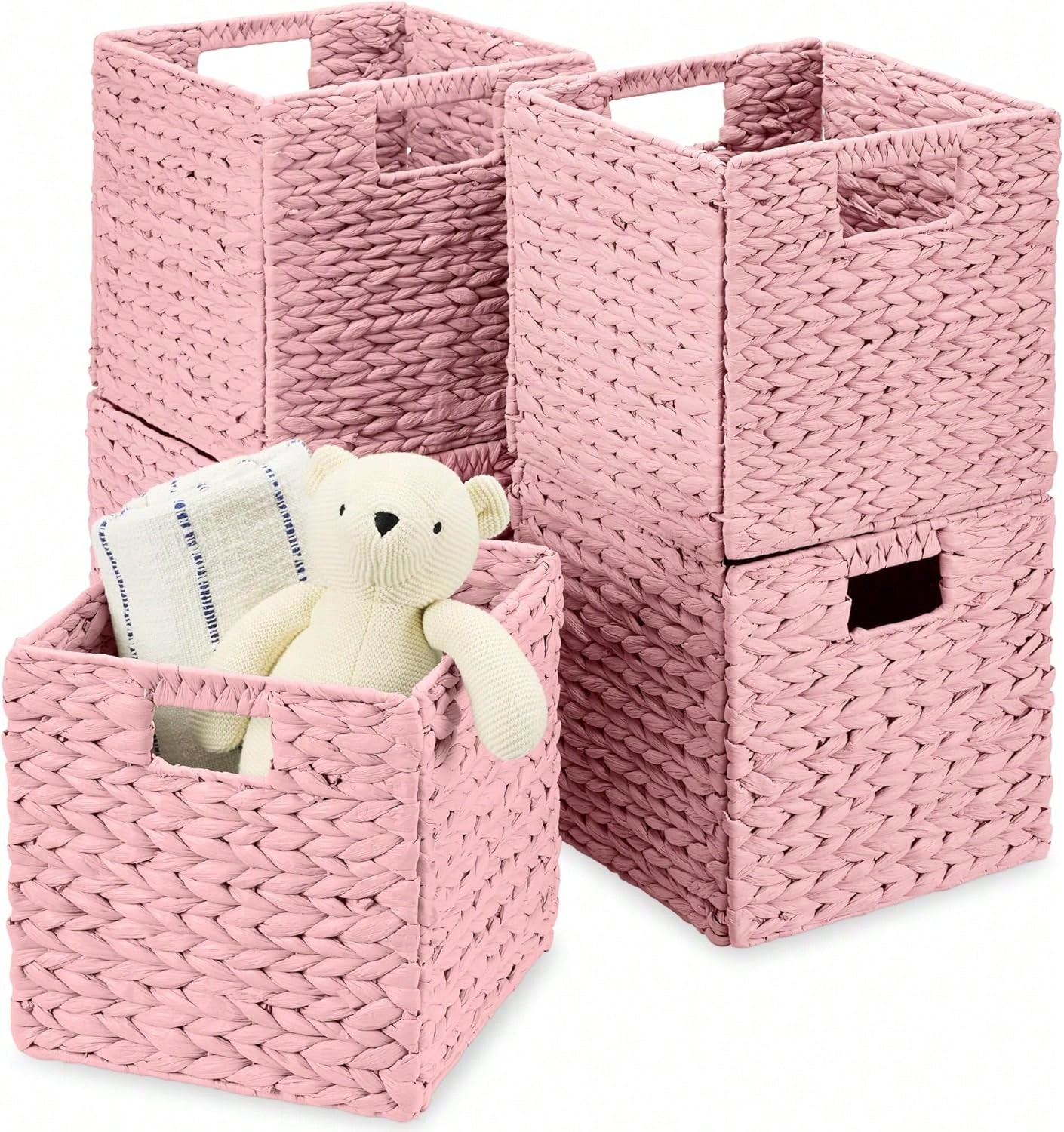 Kids Toys Basket - 10.5x10.5in Pack Of 5 Cube Storage