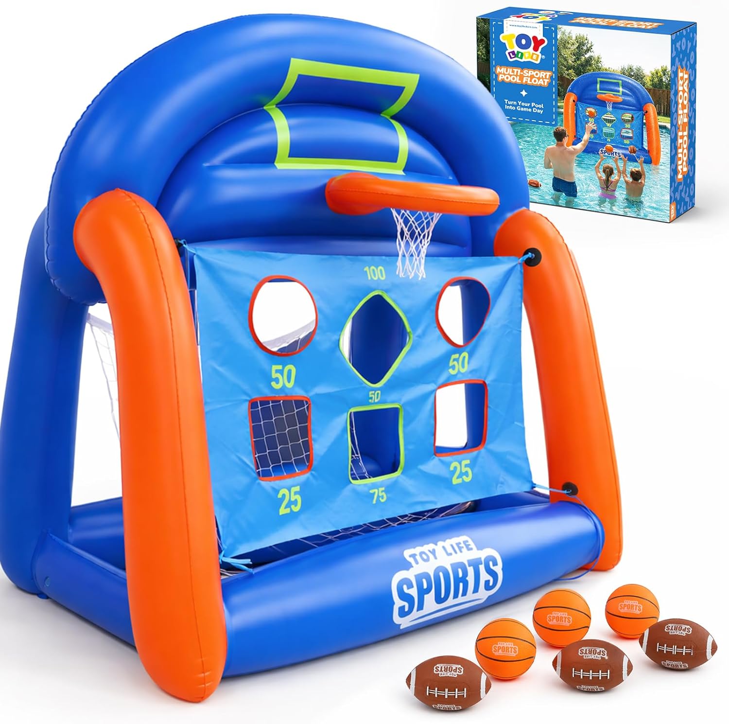 Kids Toys Set - Multi-Sport Pool Games Inflatable for Kids