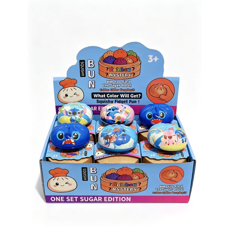 Kids Toys Box - Anime Stitch Squishy Steamed Bun Fidget