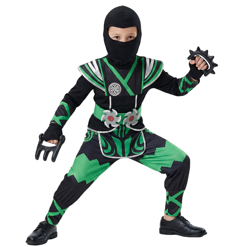 Kids Toys Set - Green Ninja Costume for Kids with