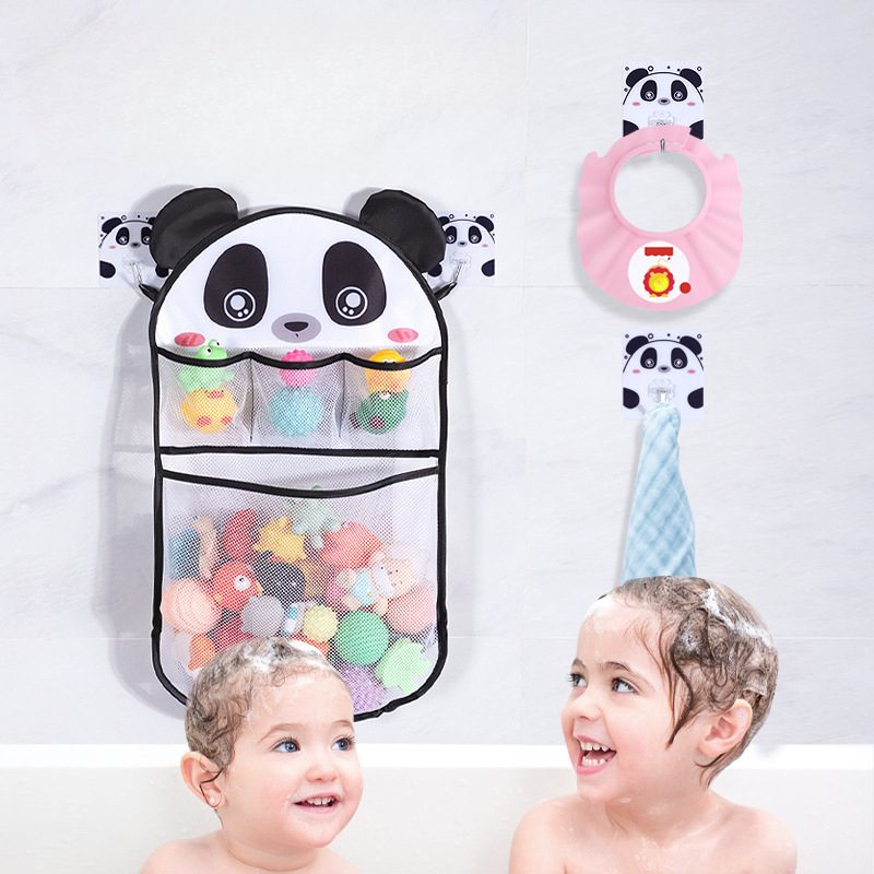 Kids Toys Basket - Cartoon Shower Hanging Basket Mesh Bag