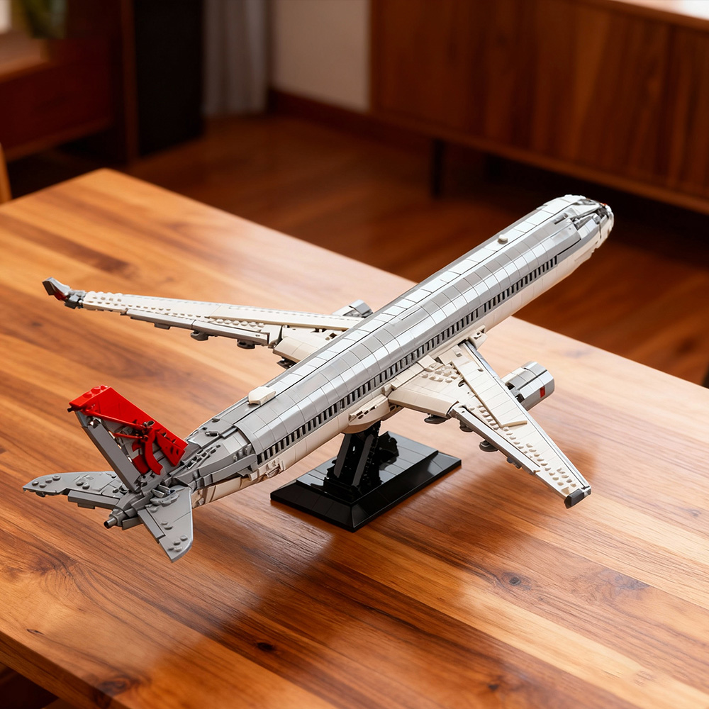 Kids Toys Qatar - Gobricks MOC Qatar Airways Airbus A350-1000