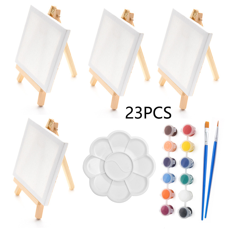 23Pcs Mini Easel Drawing Board - огляд і ціна Kids Art Easel