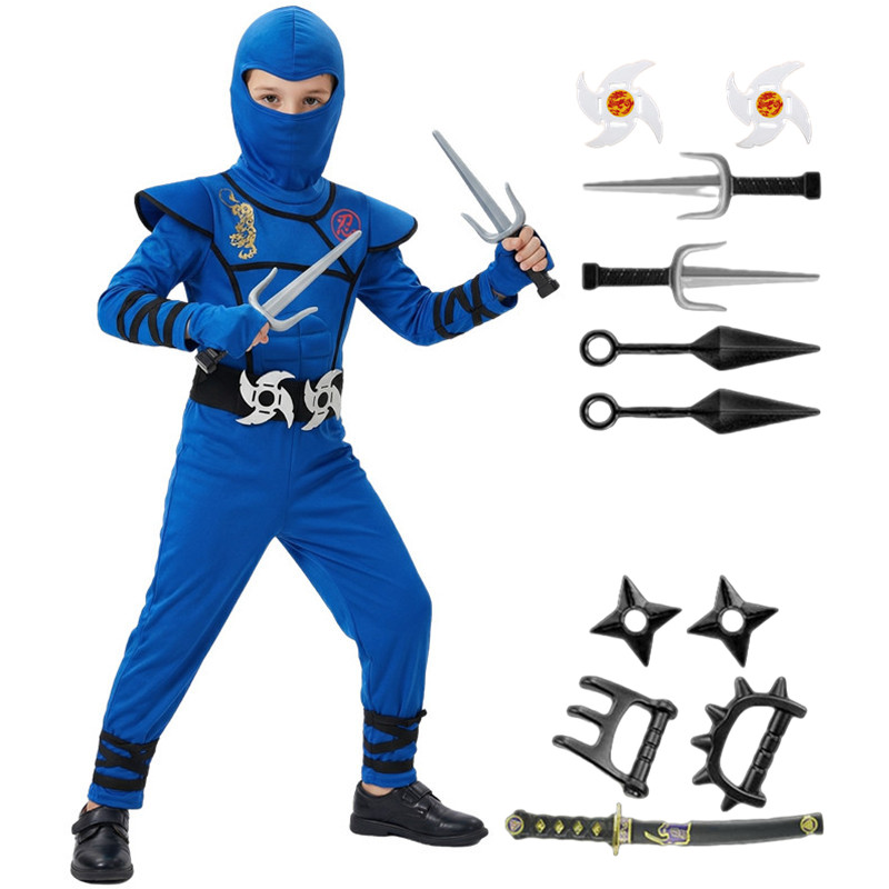 Black and Blue Ninja Costume f - огляд і ціна Kids Toys Set