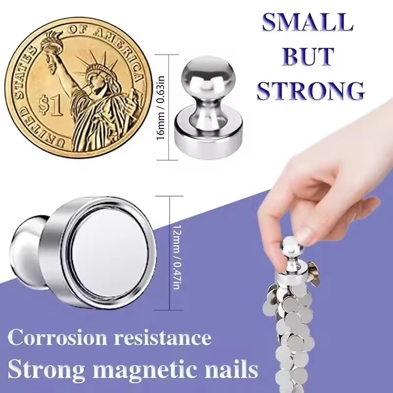 50/1Pcs Metal Strong Magnetic  - огляд і ціна Magnetic Drawing Board