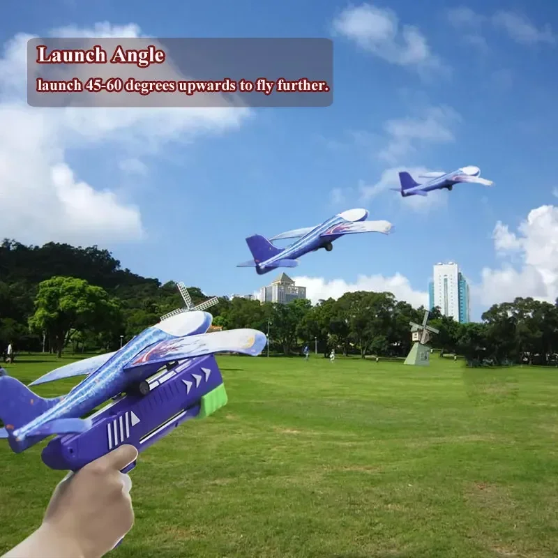 Kids 24/34cm Foam Plane Toy Gu - огляд і ціна Catapult Launcher Toy
