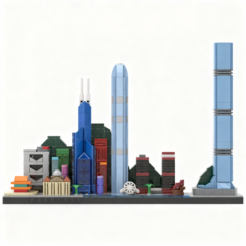 667pcs MOC Hong Kong Skyline A - огляд і ціна Kids Toys Hong Kong