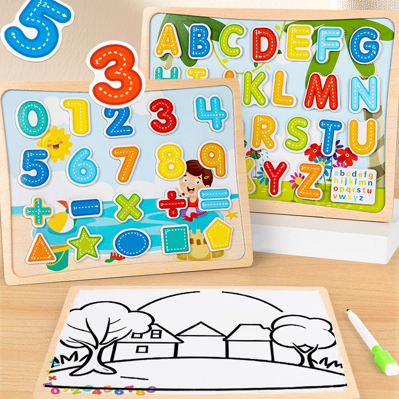2-In-1 Magnetic Puzzle Board - - огляд і ціна Magnetic Drawing Board