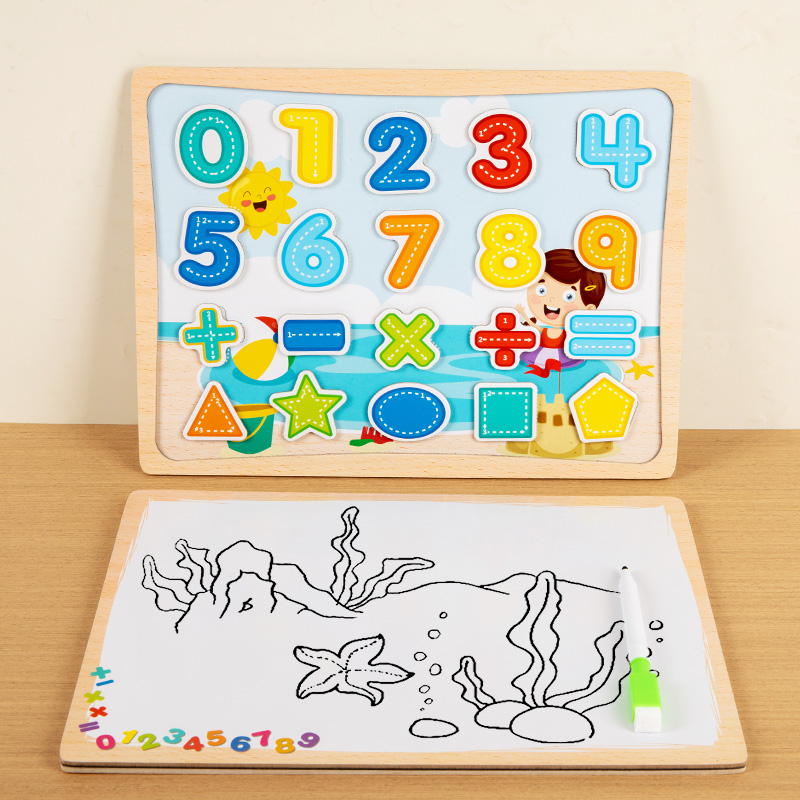 2-In-1 Magnetic Puzzle Board - - огляд і ціна Magnetic Drawing Board