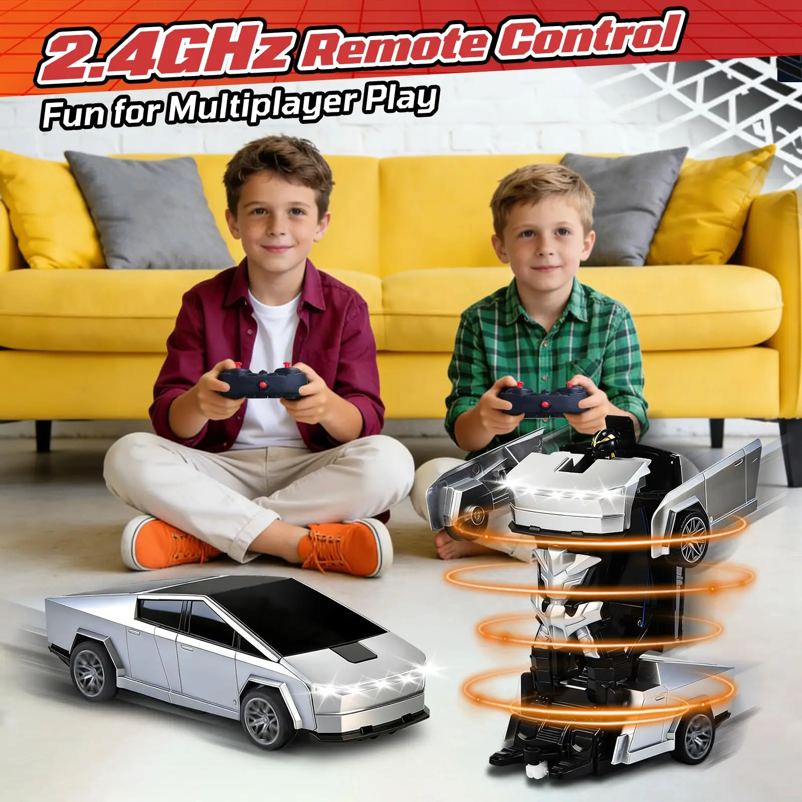 2.4GHz RC Transforming Robot C - огляд і ціна Kids Xbox Toys
