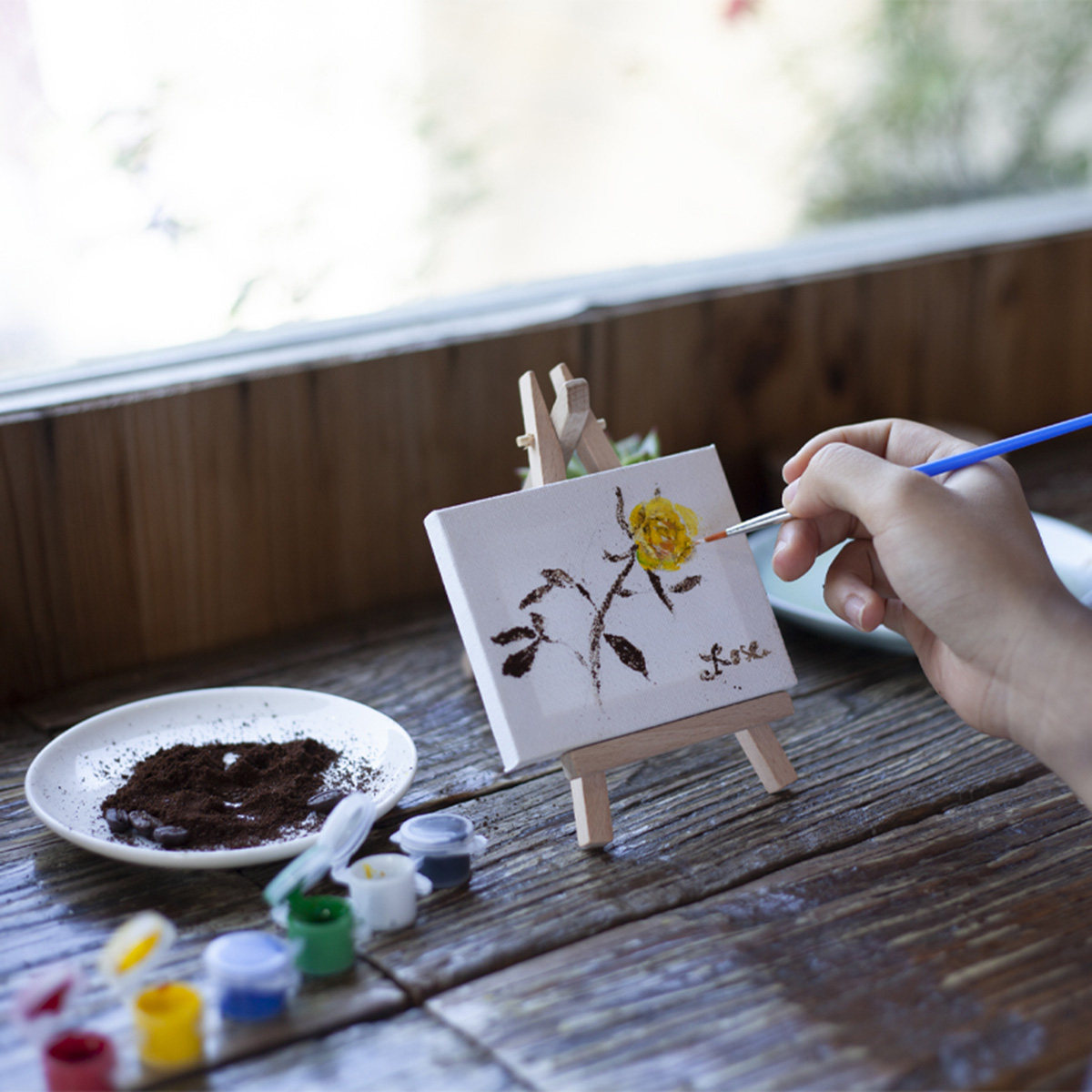 10Pcs Mini Wooden Easel with T - огляд і ціна Kids Art Easel
