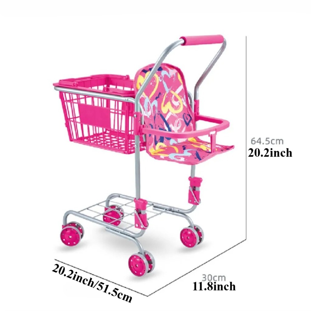 Baby Doll Shopping Cart for Gi - огляд і ціна Kids Toys Basket