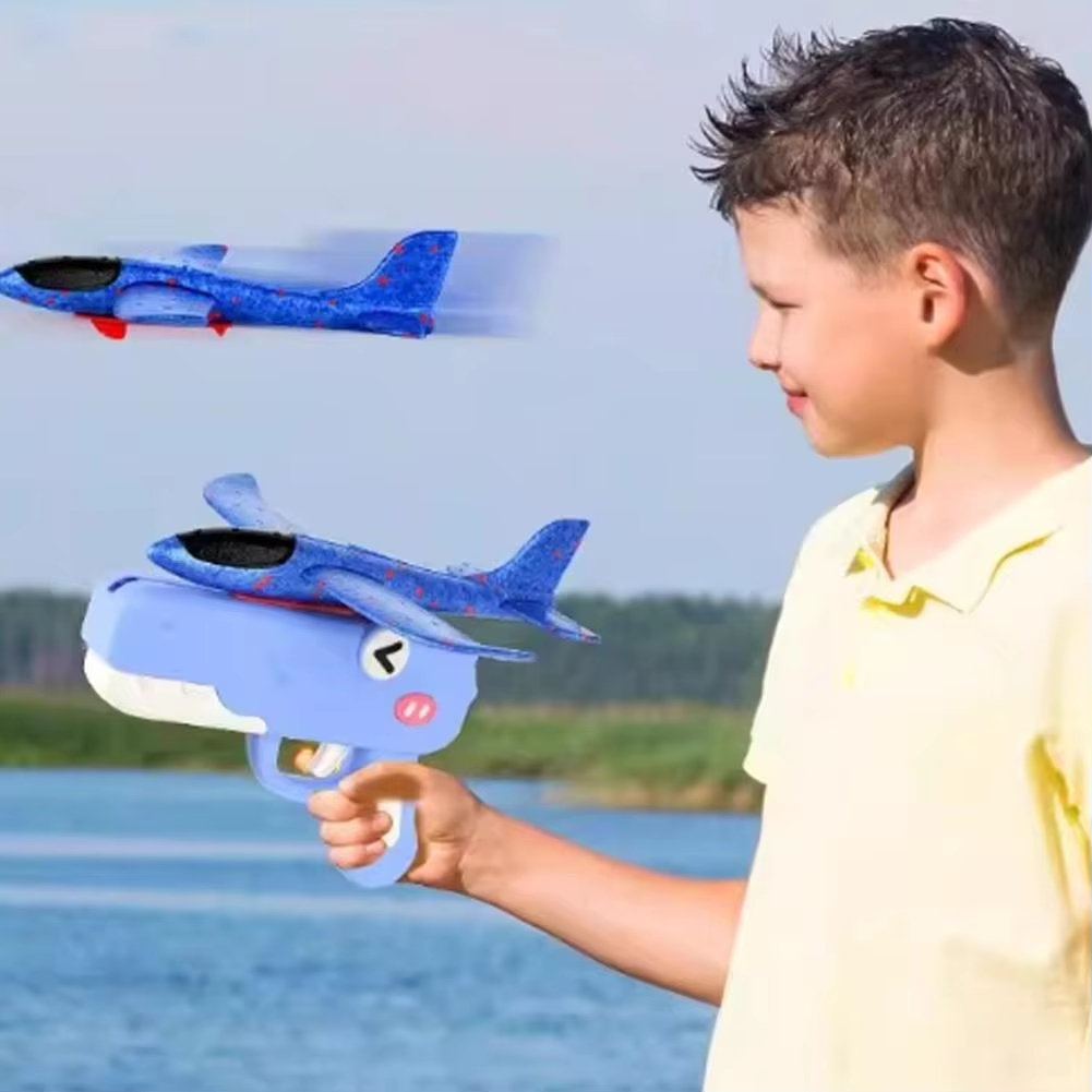 Dinosaur Foam Airplane Launche - огляд і ціна Catapult Launcher Toy