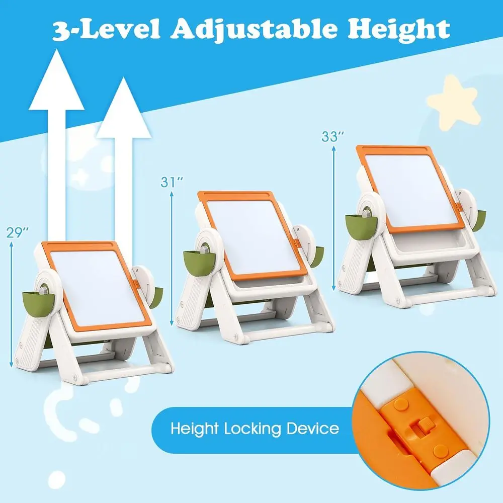 Height-Adjustable Art Easel wi - огляд і ціна Kids Art Easel