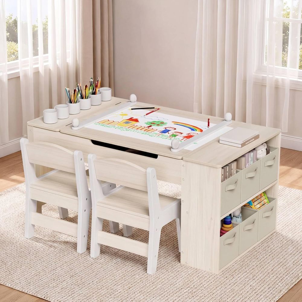 Kids Art Table and Chairs Set, - огляд і ціна Kids Art Easel
