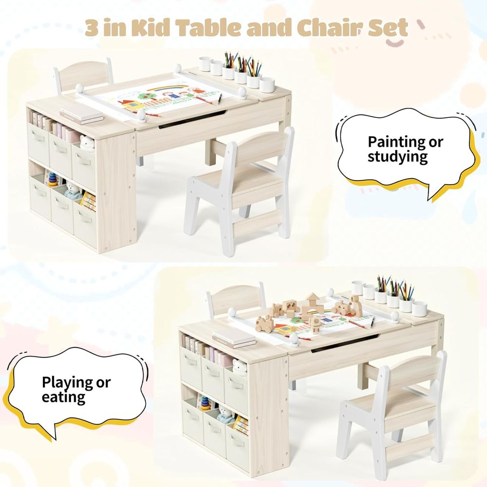 Kids Art Table and Chairs Set, - огляд і ціна Kids Art Easel