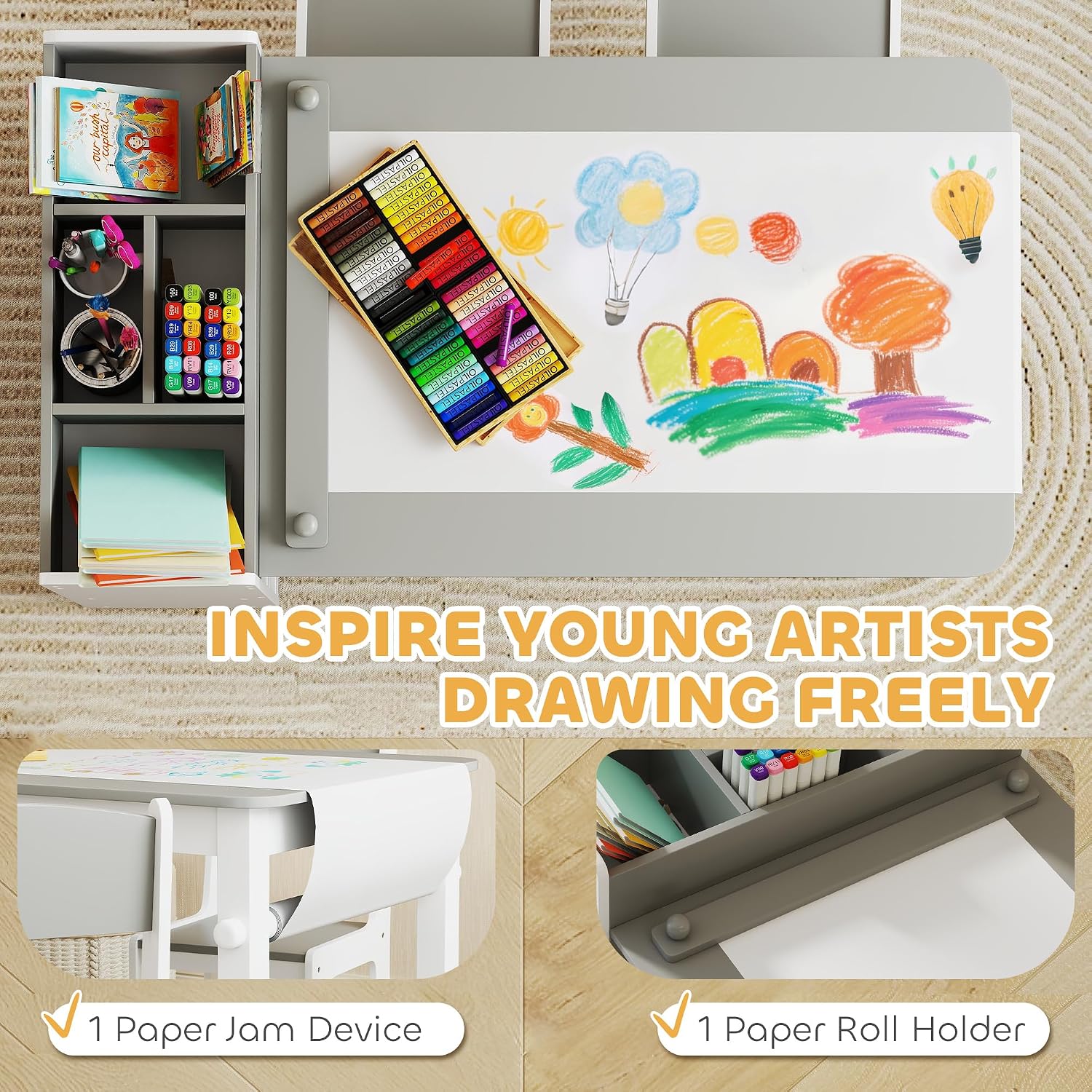 Kids Art Table & Easel Chair S - огляд і ціна Kids Art Easel