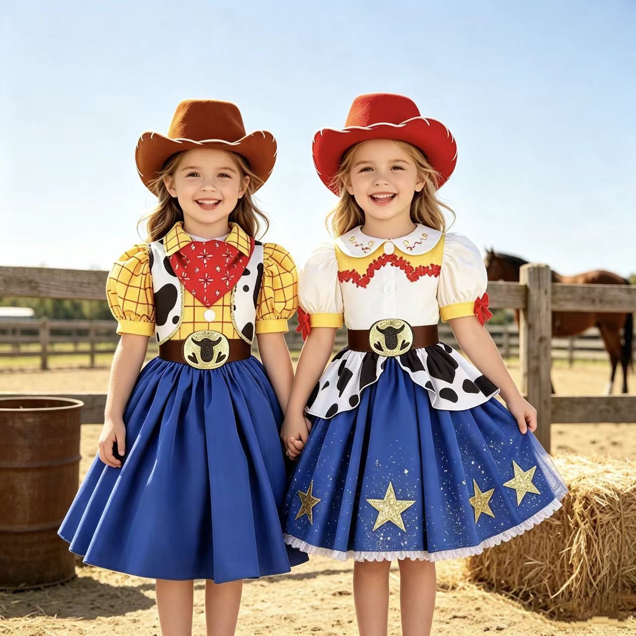 2026 New Girls Cow Spot Dress  - огляд і ціна Kids Toys Set