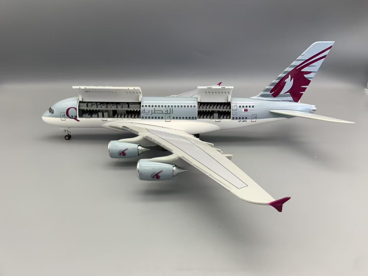 NEW A380 Qatar Airways Model P - огляд і ціна Kids Toys Qatar